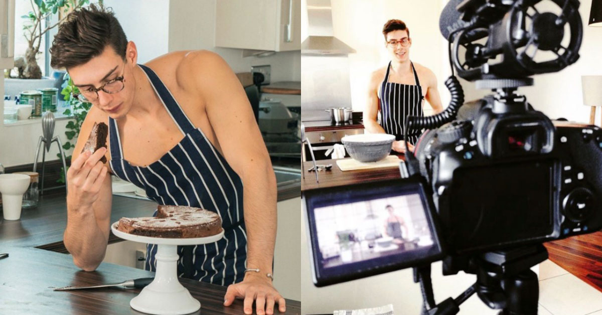 名符其實鮮肉廚房！裸上身比甜點更吸睛的英國廚師 鮮肉、帥哥、廚房、烹飪、甜點、裸上身、英國、Topless Baker、toplessbaker