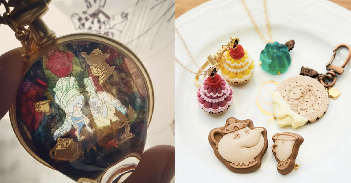 懷錶項鍊實在美、過、頭！Q-pot.×《美女與野獸》甜點飾品又來襲捲少女心 Q-pot.、美女與野獸、甜點飾品、項鍊、戒指