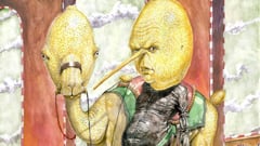 《探險活寶》配角寫實版崩壞畫vs.原版對照圖 探險活寶、崩壞、寫實、恐怖、可怕、噁心、驚悚、詭異、童年崩壞、水彩繪畫、獵奇妞、Pornado