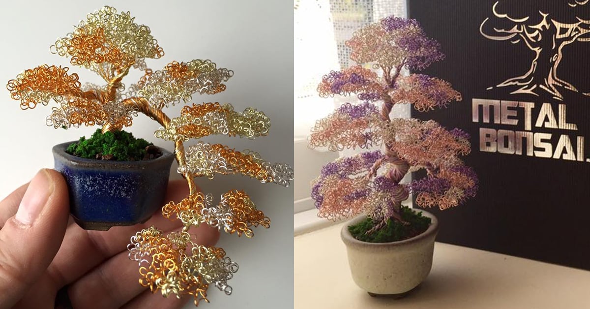 把日式庭園的主角搬回家！金屬絲線松柏小盆栽讓家裡也「禪」一下吧 松柏、日式庭園、擺設、居家擺飾、Matthew Gollop、藝術家、藝術品、迷你、擬真、縮小、藝術
