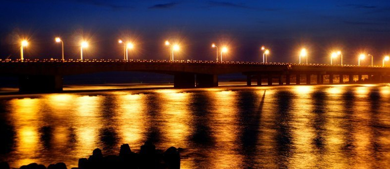 【台南】夜貓子夜生活篇「四草大橋賞夜景」 四草大橋賞夜景、台南、夜貓子、私房、夜景