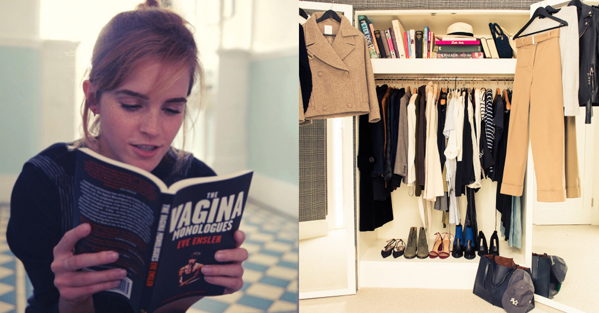 她的衣帽間竟如此「平實」？！原來私底下的艾瑪華森是這樣保養啊 艾瑪華森、Emma Watson、美女與野獸、衣帽間、衣櫃、保養、淡妝、有機保養、泡澡、美容油