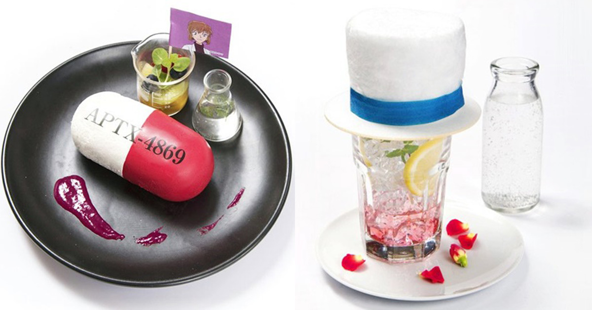 APTX4869慕斯蛋糕配白干！餐點太有哏的《名偵探柯南》期間限定Café 名偵探柯南、劇場版、期間限定Café、新一、小蘭