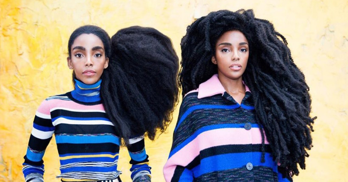 這髮量根本讓人羨慕到哭啊！爆炸頭雙胞胎女模掀起另類旋風 Cipriana Quann、TK Wonder、爆炸頭、黑人捲髮、編髮、雙胞胎、模特兒、美麗、自信、Urban Bush Babes