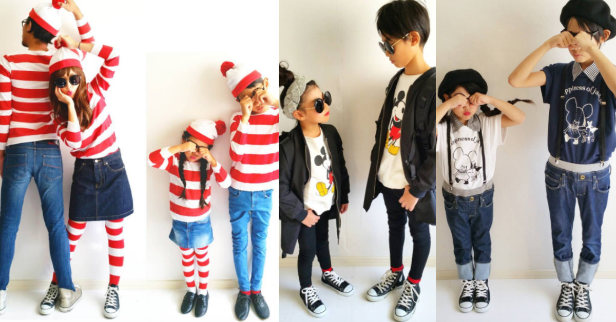 這一家人是想逼死誰？穿搭超神的日本四口之家來惹～ 穿搭、家族、時髦、時尚、可愛