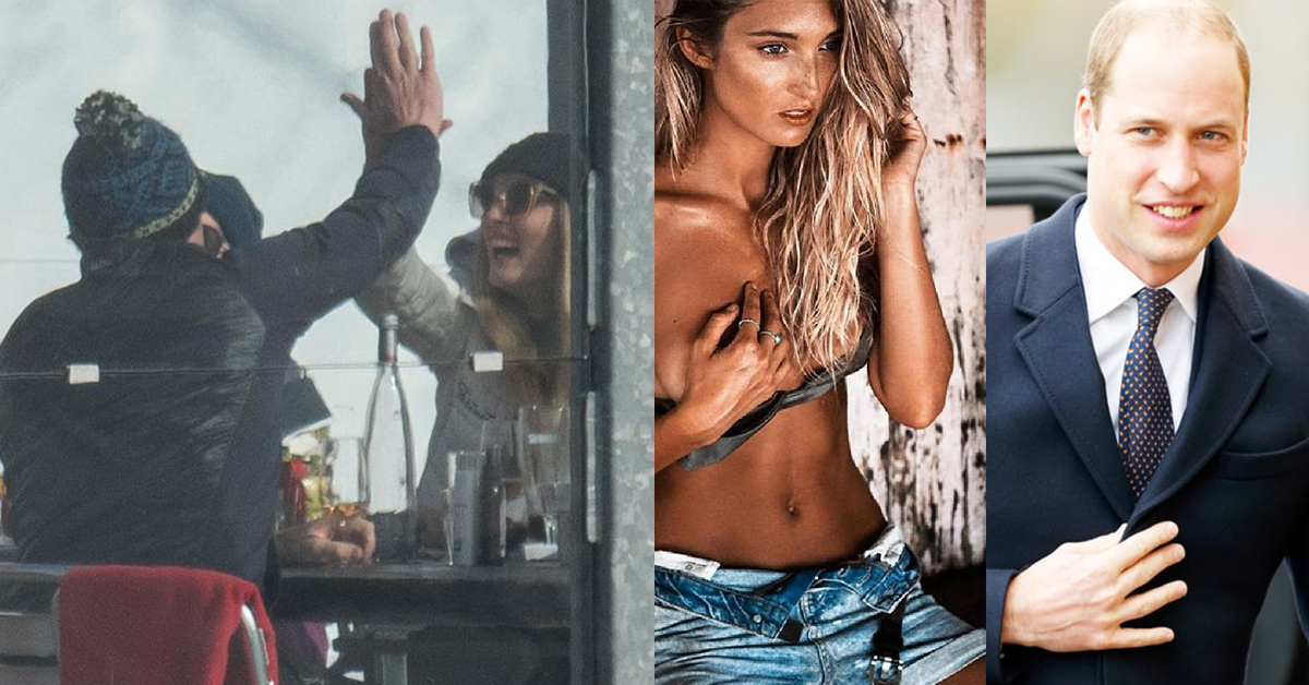 把凱特王妃留在英國帶孩子？威廉王子被目擊在瑞士跟辣模共進午餐 威廉王子、Sophie Taylor、瑞士、滑雪、辣模