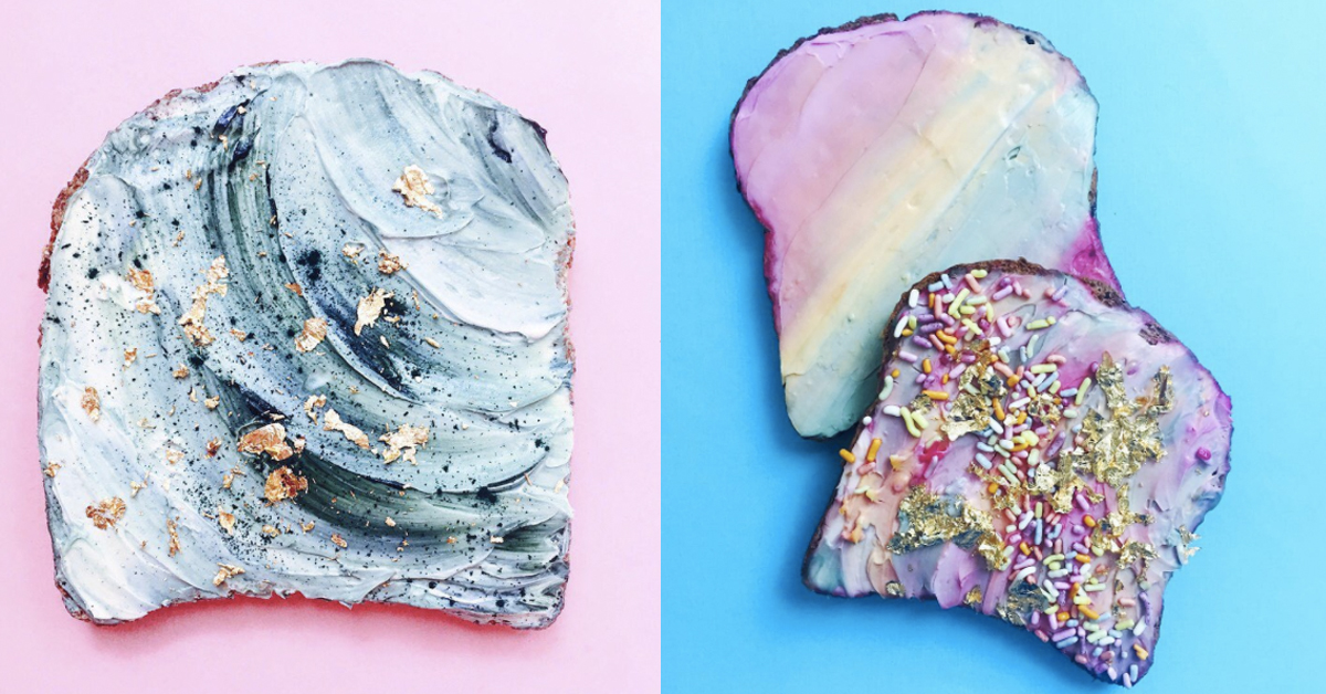 夢幻到捨不得吃啦！彷彿能聽到浪潮聲的仙氣飄飄「美人魚吐司」 美人魚吐司、Mermaid Tosat、夢幻、仙氣、粉嫩、乾燥花色、療癒、天然食材、健康、 Adeline Waugh