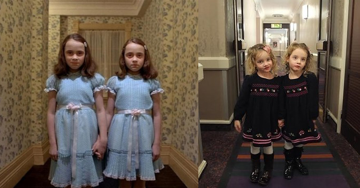 有雙胞胎女兒就可以玩《鬼店》梗？幼稚老爸帶頭嚇翻飯店客人 鬼店、雙胞胎、嚇人、Martin Hughes、poppy