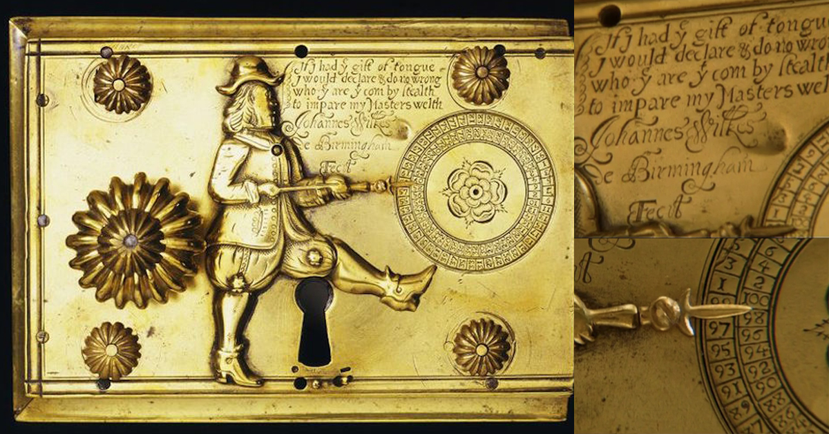 「別想覬覦主人的財產！」跟偷兒較勁的300年古董級士兵機關鎖 收藏、防盜鎖、士兵機關鎖、機關、黃銅