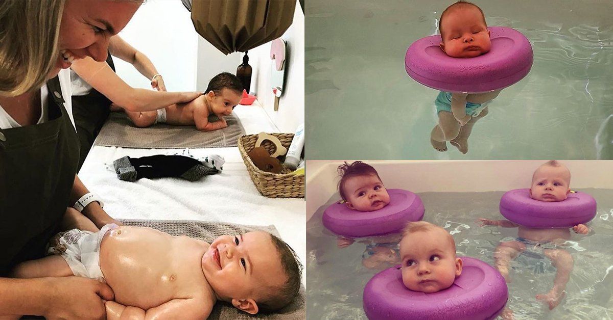 SPA沒有年齡之分！澳洲嬰兒SPA店讓人也想在泳圈裡睡著... 嬰兒、北鼻、SPA、水波療法、水中行走