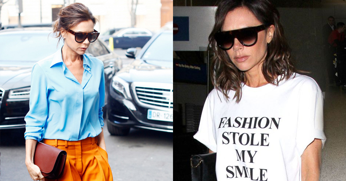 全世界最該笑卻老是不笑的女人！貝嫂不愛笑的原因竟然就寫在衣服上... 維多莉亞貝克漢、Victoria Beckham、貝嫂、Logo T-Shirt、GUCCI