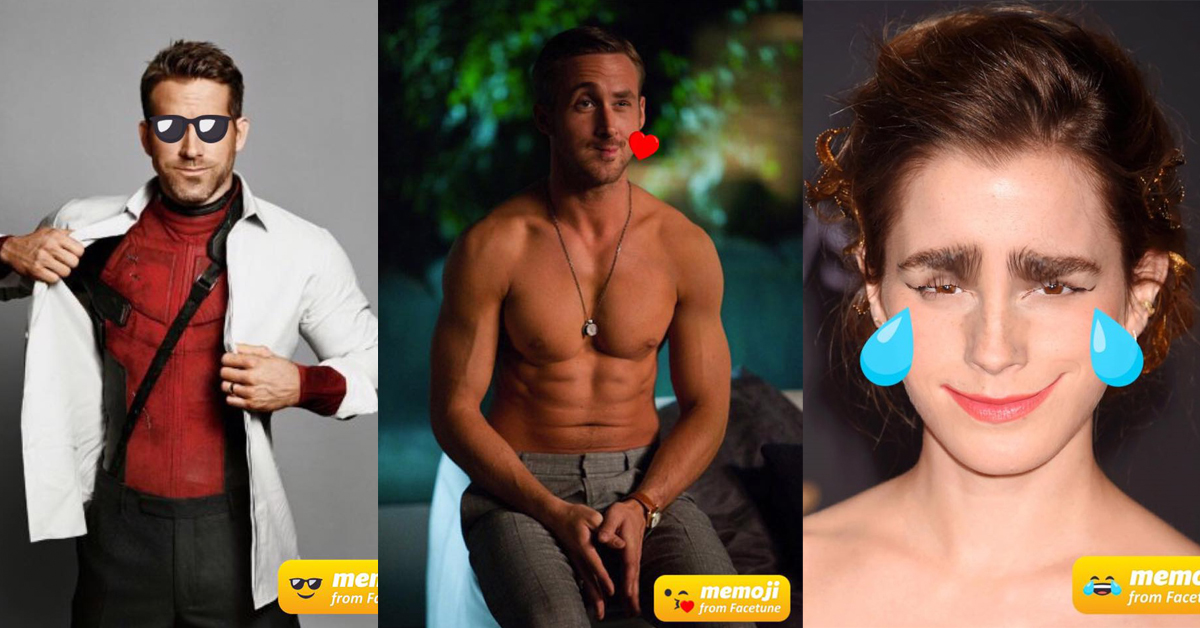 想看雷恩葛斯林對你啾咪嗎？把人臉變Emoji表情符號的App「Memoji」 App、Memoji、Emoji、修圖、冏、表情符號、貼圖、實用、好笑