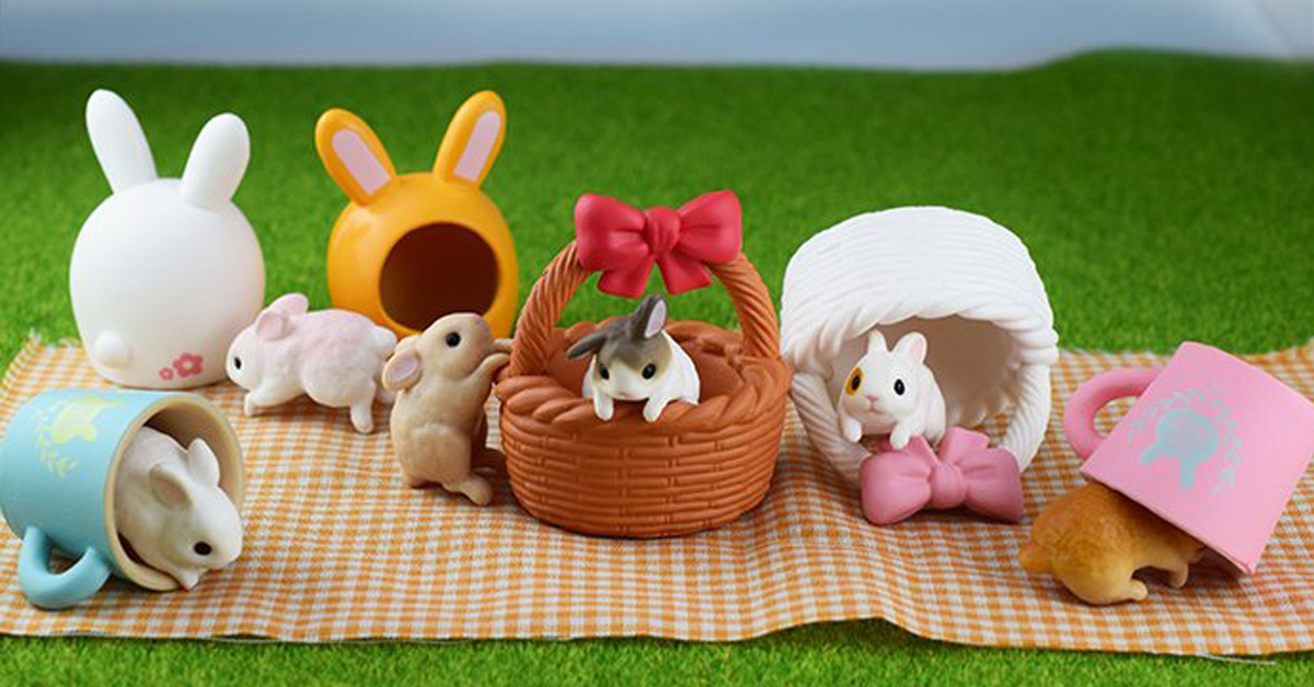 老闆來一份屁屁！可愛的兔子扭蛋大集合 兔兔、屁屁、遛兔兔、散步、扭蛋、EPOCH、可愛、萌