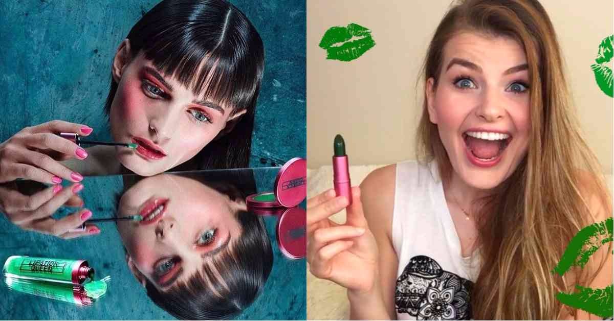 綠色唇膏擦了竟然超美！青蛙王子系列美妝讓人驚艷不已 lipstickqueens、frog prince、lipstick、綠色唇膏、變色