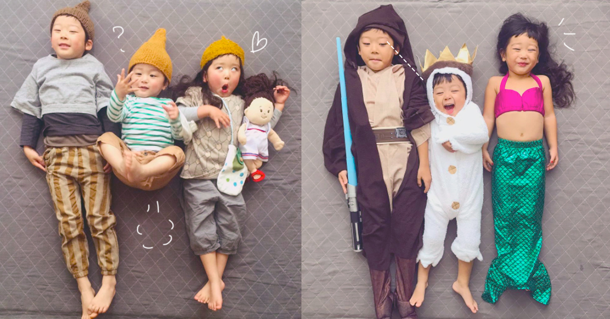 最浮誇的鬼臉底加底加！躺著站著都能拍的「日本搞怪三寶」來也 日本、三寶、三兄妹、可愛、溫馨、鬼臉、搞怪、幸福、家庭、穿搭、活潑、小孩、萌、時髦、時尚、森林系