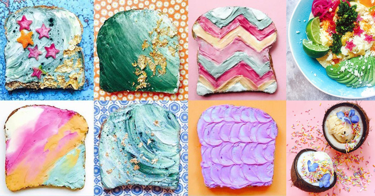 獨角獸該不會都吃這當早餐吧？絕美奇幻的彩色渲染吐司 彩色、吐司、繽紛、獨角獸、vibrantandpure、Adeline Waugh、藝術