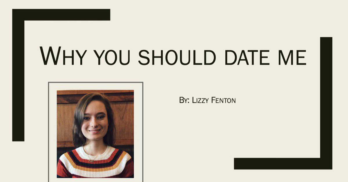 「我胸部逐年增大所以值得跟你交往！」寄完整PPT檔案給暗戀對象的結果是… Lizzy Fenton、一夫一妻制、約會、暗戀、單戀、交往、推特、ppt、打槍