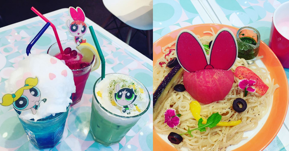 這次輪到《飛天小女警》來守護餐桌上的和平！原宿限定咖啡廳繽紛上菜囉 Cartoon Network、飛天小女警、2.5SPINNS CAFE、SWEETS PARADISE、東京、原宿、花花、泡泡、毛毛、魔人啾啾、尤教授、小鎮村、市長、限定咖啡聽