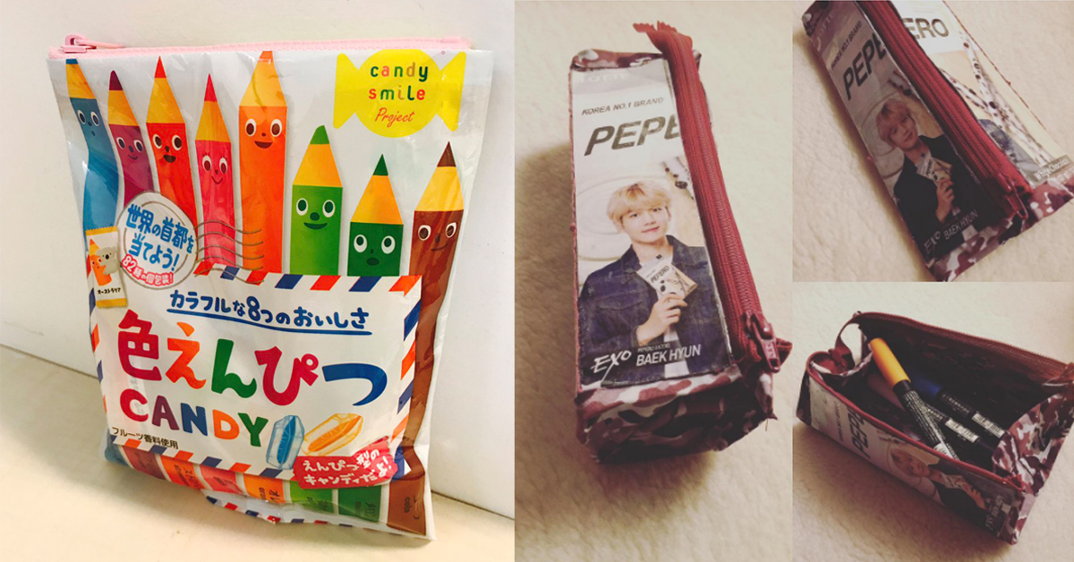 不小心就被老師誤會上課偷吃餅乾！ 日本女生現在都在用這款「手作零食袋」 可愛、零食包裝、收納袋、手作、DIY、日本、小學堂