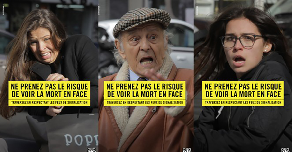 再這樣隨便亂闖紅燈！把驚嚇糗樣昭告全世界的互動式面板 互動式面板、闖紅燈、行人穿越馬路、緊急煞車、創意發明、交通安全