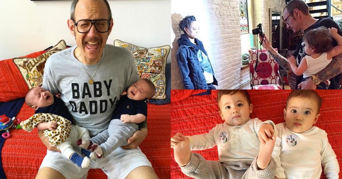 邊抱雙胞胎邊拍照？具爭議的情色攝影師Terry Richardson當爸後變慈祥？ Terry Richardson、泰瑞理查森、時尚、攝影師、情色大師、雙胞胎