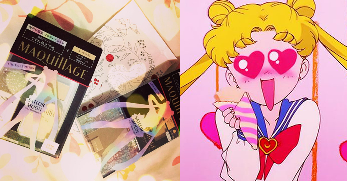 一用完就能變身月光仙子了？美少女戰士的肌膚這麼好的秘密大公開！ 美少女戰士、月光仙子、粉餅、資生堂東京櫃、美妝