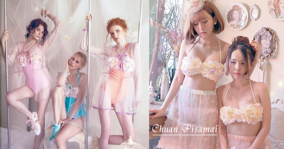 這個夢幻程度簡直媲美婚紗啊！風靡日本的超可愛泰國紗裙泳衣 Chuan Pisamai、泰國、泳衣、小嶋陽菜、花朵泳裝、紗裙泳衣、夢幻