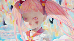 星星的孩子受傷了  下田ひかり奇異小孩繪畫 藝術、繪畫、下田ひかり、Hikari Shimoda、小孩