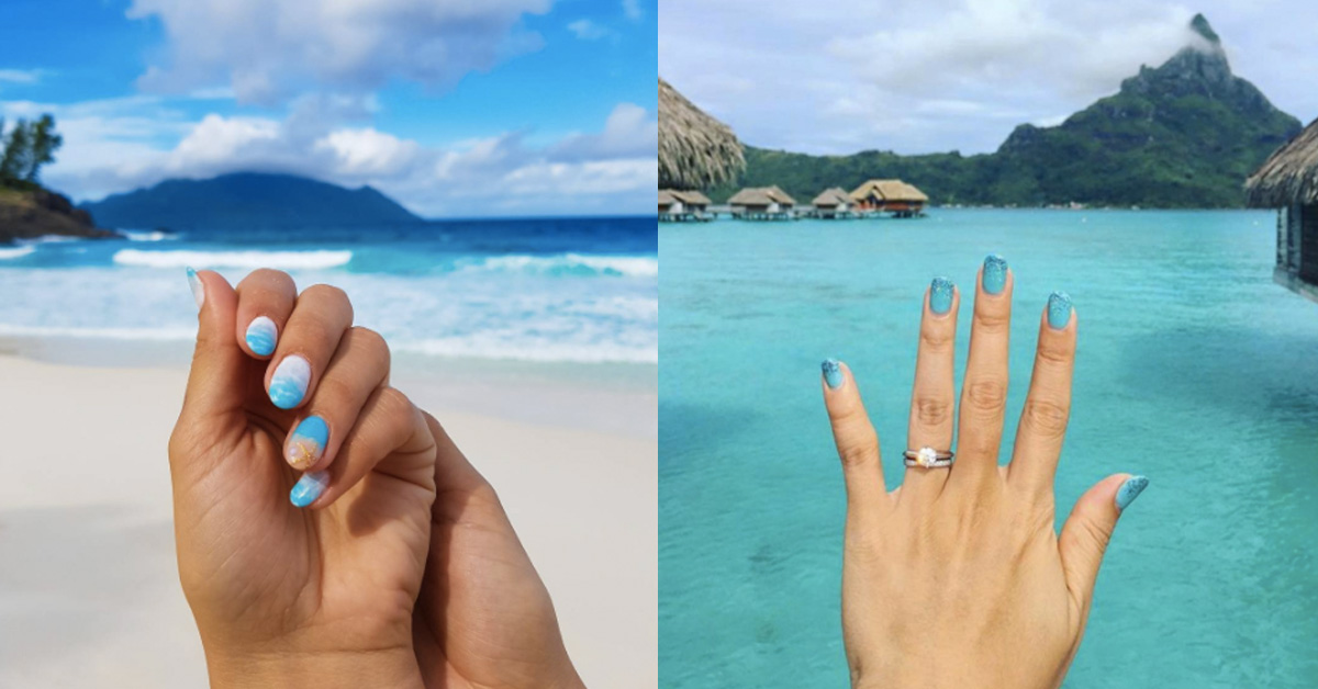 想度假的渴望都畫在這裡惹！看了想讓人立刻出走的海洋風指彩 妞新品、指甲油、海洋風、指彩、度假