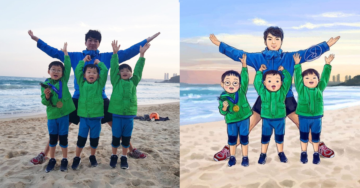 看著看著好想念大韓民國萬歲！3胞胎超可愛的近期活動fan art S.ClawS、songilkook、三胞胎、大韓、民國、萬歲、shandyclaws、韓國、藝術