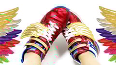 穿上它風馳電掣 翅膀形運動鞋配件 翅膀、運動鞋、配件、單品、Shwings