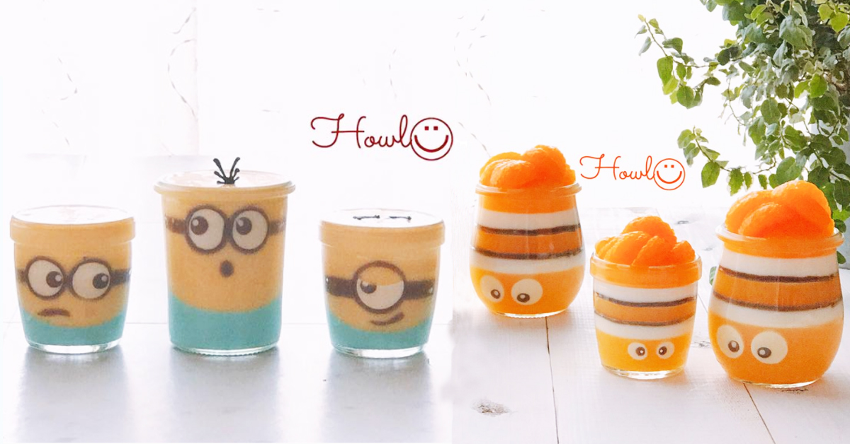 來杯小小兵杏仁布丁吧！萌翻人的繽紛卡通甜點杯系列 howl.love.hrm、果凍、迪士尼、甜點、三眼怪、小小兵、日本、神偷奶爸