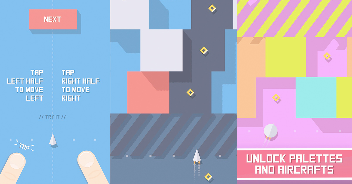玩到眼花撩亂還想繼續玩！手遊《Flight Color》挑戰你手眼協調的能力 Flight Color、益智、色塊、飛機、iOS