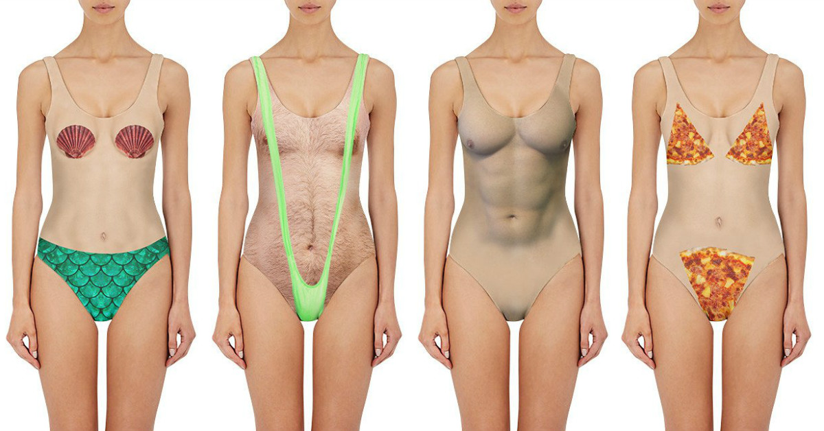 今夏hold住全海灘的人非你莫屬！史上最微妙的「偽裸體泳裝」既性感又獵奇 泳裝、夏天、海灘、奇妙、微妙、性感、胸毛、體毛、Beloved、裸視、錯視、錯覺