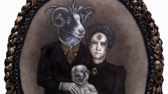 怪奇大家庭歡迎你加入 Larkin畸形怪物肖像畫 恐怖、噁心、詭異、驚悚、怪物