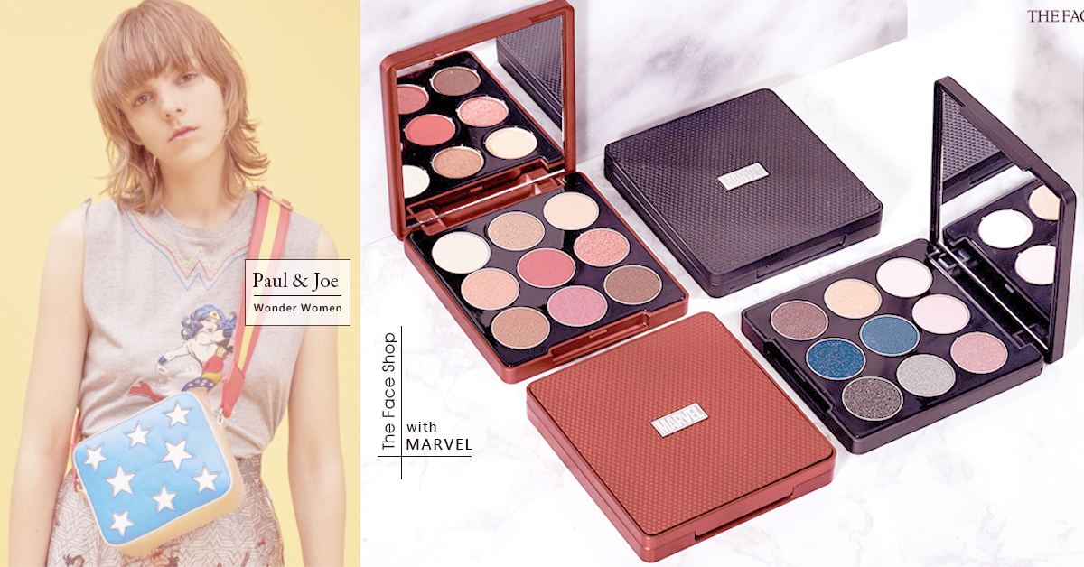 「神力女超人潮T」、「漫威美妝」男女超人跨界聯名！這個夏天讓你全身滿滿的英雄 The Face Shop、Paul & Joe sister、漫威、神力女超人、韓國、美妝