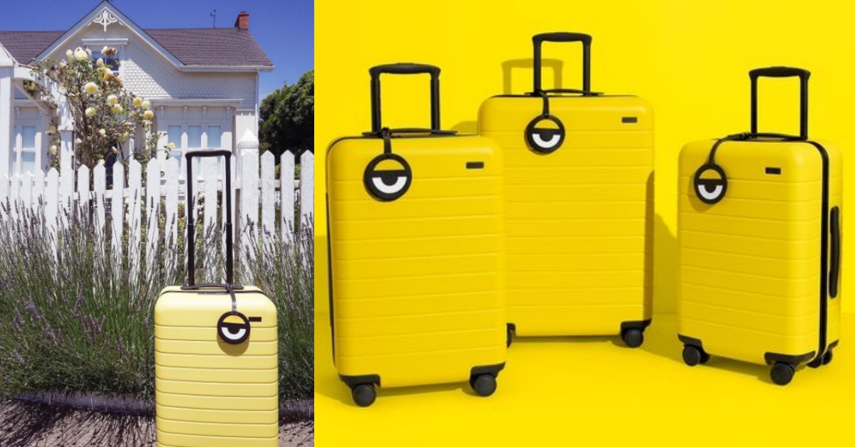 可以把小小兵拎著走啦！黃油油的行李箱可愛到每個尺寸都想收 小小兵、Away、行李箱、神偷奶爸3、Pop & Suki