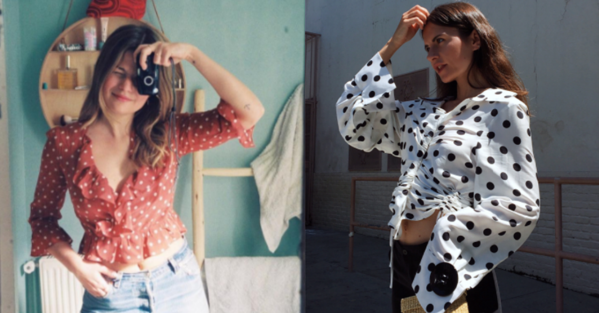 波卡圓點不只可愛而已！5種「點點裝」也能時髦又性感的穿搭示範 波卡圓點、點點、時髦、性感、可愛