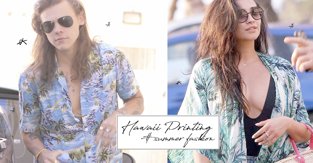 花不溜丟才不台！男女通殺的「夏威夷印花」穿搭示範 印花、印花襯衫、夏威夷風、連身褲、一世代哈利