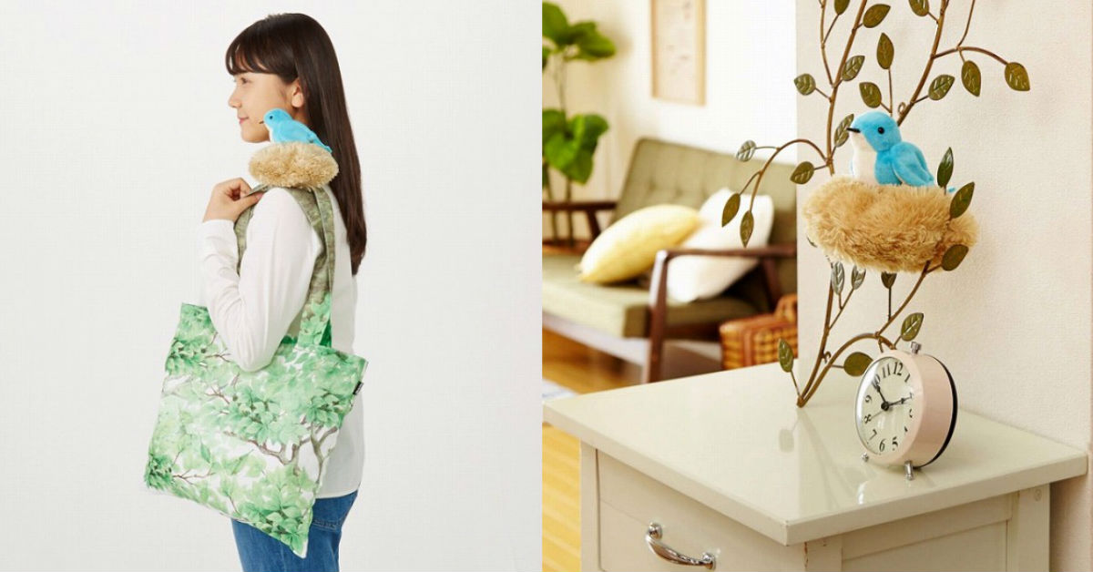 你的肩膀上怎麼有個鳥巢？出門買菜就是要用鳥鳥環保袋才夠「潮」 鳥、鳥巢、環保袋、裝飾、YOU+MORE