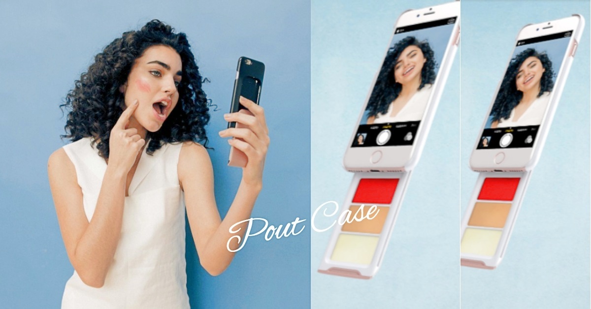 手機居然能當化妝包？揹小包包出門也能隨時補妝的心機手機殼 化妝、美妝、彩妝、唇膏、粉底霜、護唇膏、手機殼、心機、女生、Nafissa Chodieva、Pout Case