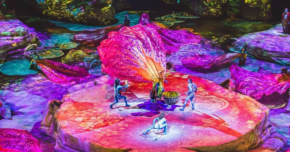 太陽馬戲團帶你跟納美人玩耍！《阿凡達前傳》絢爛奇幻4D體驗 太陽馬戲團、阿凡達、納美人、祖靈樹、勇士、拯救世界、潘朵拉、大自然、科技、互動戲劇、藝術