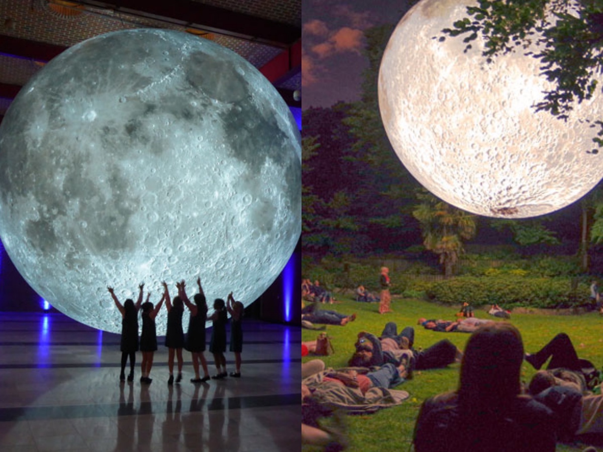 親愛的我摘了月亮給你！超逼真月球展讓你的一小步變成人類的一大步 月球、巡迴展覽、藝術、裝置藝術、太空