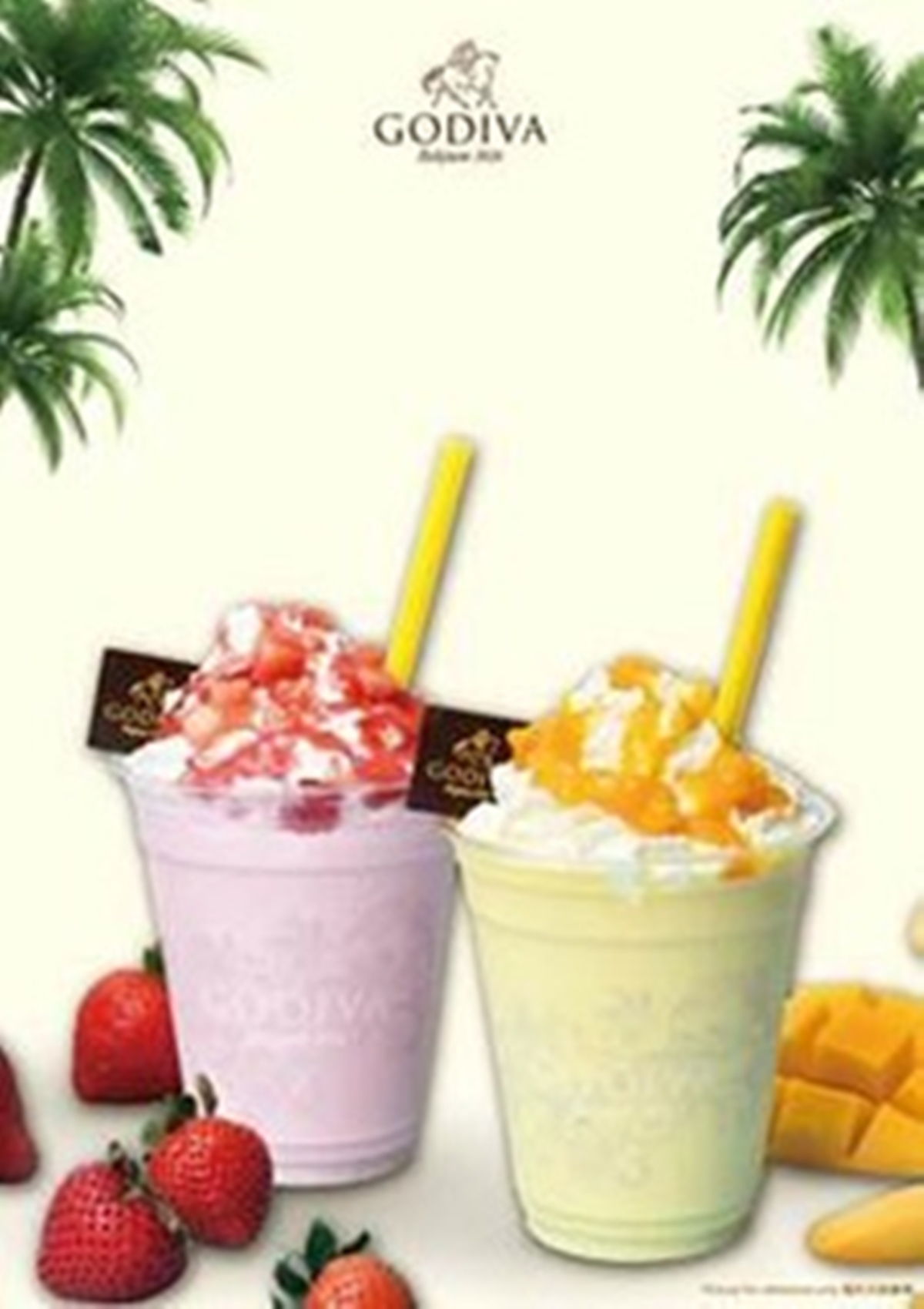 [新聞稿]一口擁有霜淇淋、鮮果食感雙重享受！GODIVA全球獨家的奢華盛夏新品 GODIVA、盛夏新品、芒果香草巧克力奶昔、草莓香草巧克力奶昔