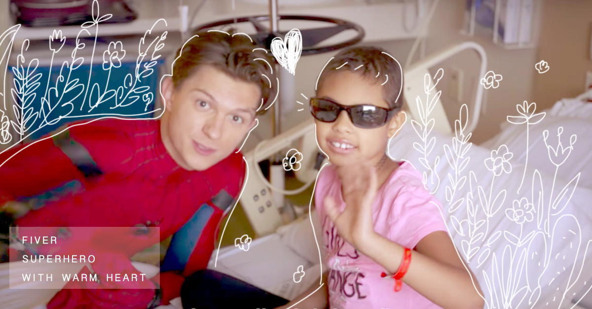 新蜘蛛人到兒童醫院探望病童！盤點5個超級英雄戲外也是超級暖男 超級英雄、鋼鐵人、蜘蛛人、蝙蝠俠、美國隊長