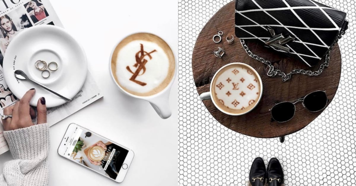 放到涼掉都捨不得喝啦！買不起名牌包先喝精品咖啡拉花 咖啡、拉花、精品咖啡、名牌包、阿甘鞋