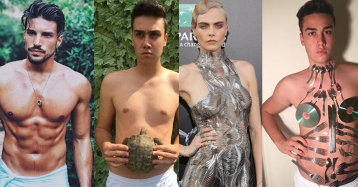 把烏龜放到肥肚上就想偽裝成腹肌？ 連Cara本人都轉貼的爆笑惡搞名人專家 Cara delevingne、cara、emi、emislife、Paris Hilton、Mariano Di Vaio、Nicki Minaj、Rihanna、惡搞、名人、模仿