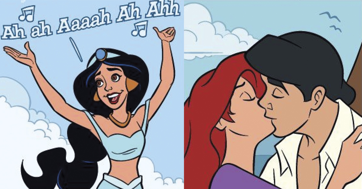 這跟我想的不一樣啊！當迪士尼童話掉入現實生活結果超展開！ 迪士尼、崩壞、小美人魚、惡搞、初吻