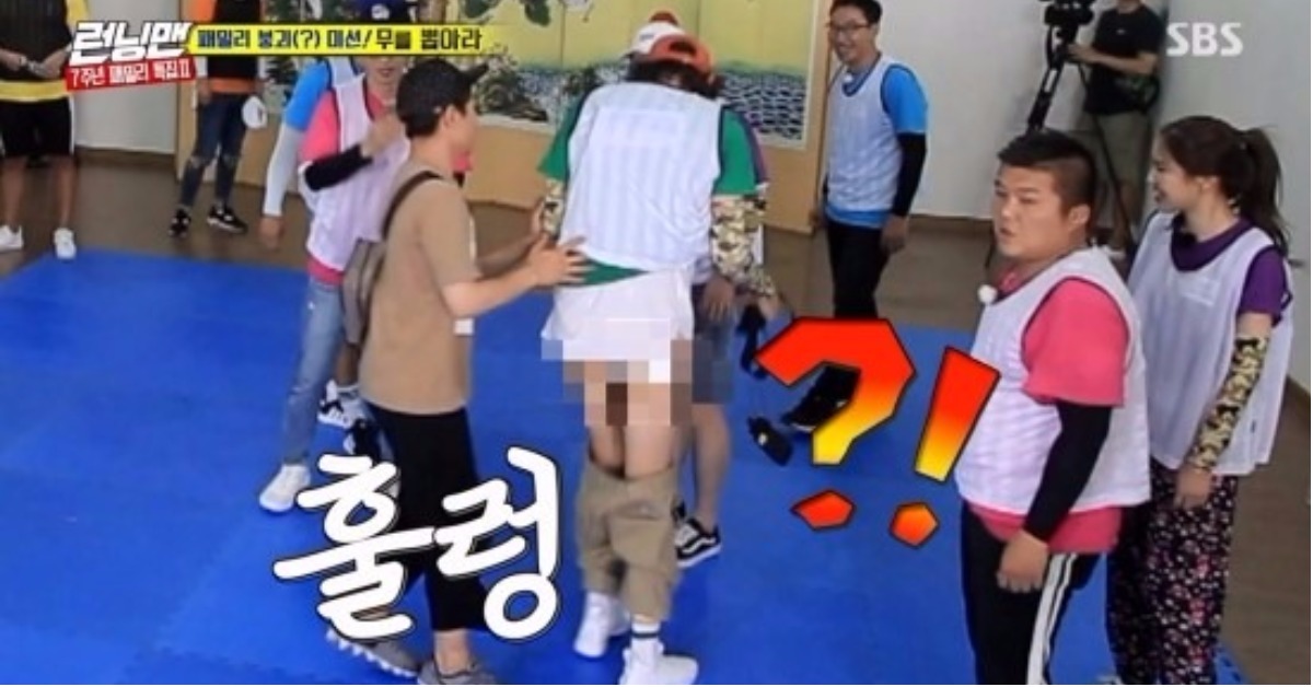 光洙狂掉「蘿蔔乾褲子」！RM拔蘿蔔遊戲完全就是摔角等級 RM、Running man、劉在錫、金鐘國、宋智孝、哈哈、李光洙、池石鎮、梁世贊、全昭旻、太恆浩、千成文