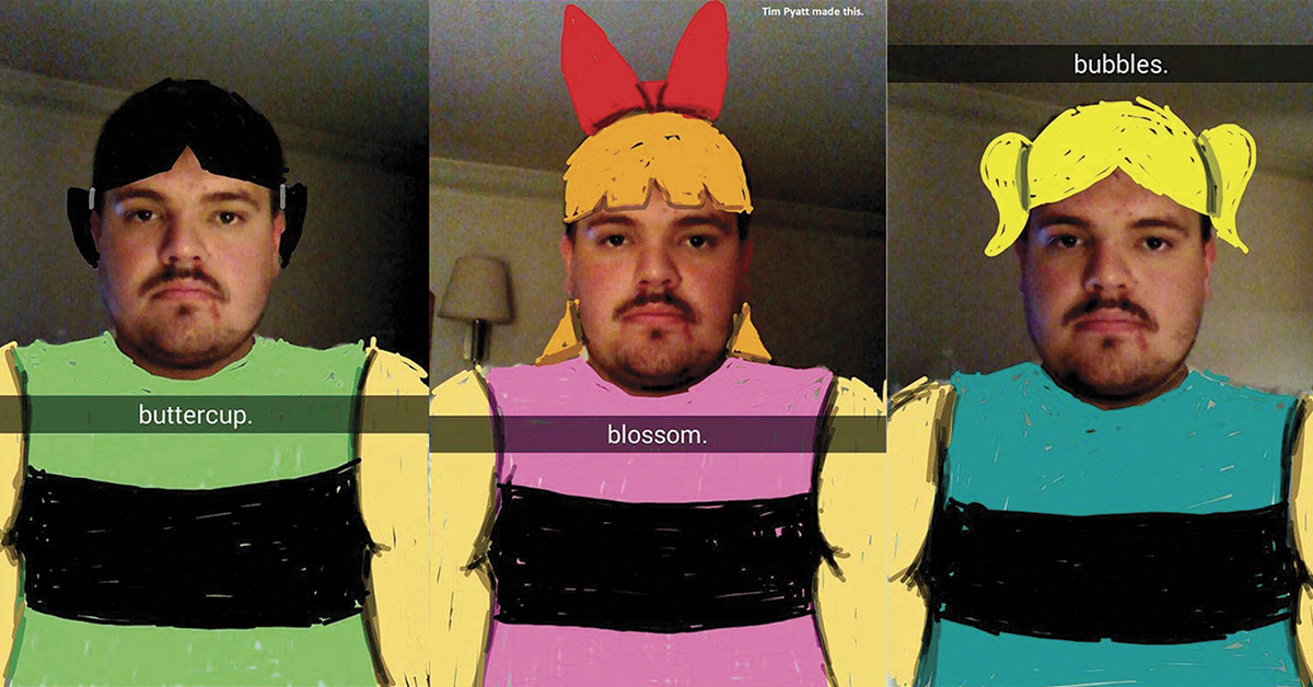 這不是我認識的飛天小女警！Snapchat超無厘頭繪畫作品 漫威英雄、迪士尼、飛天小女警、snapchat、繪畫、藝術、惡搞、可愛、公主、鋼鐵人、美國隊長、浩克